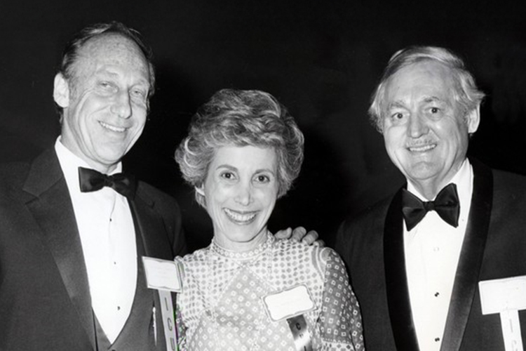 Marilyn Segal with her colleagues at an event