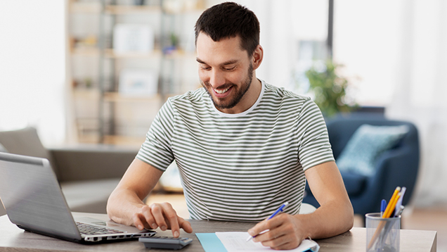 using the net price calculator on laptop