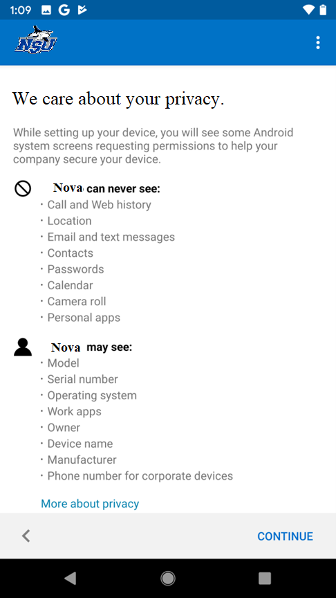 Privacy information