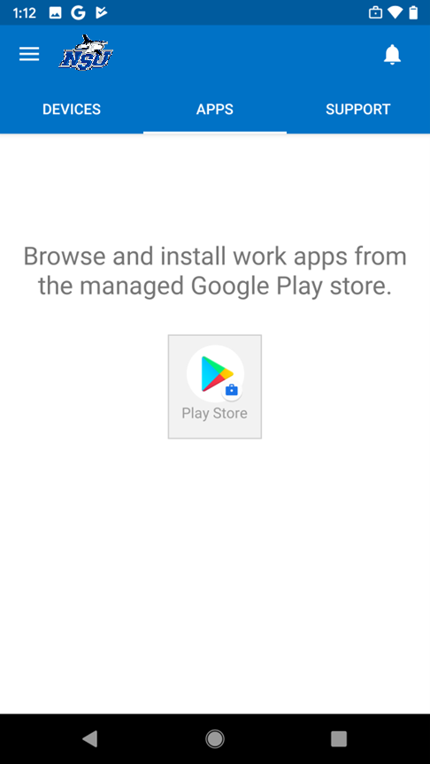 Tap on the Apps tab