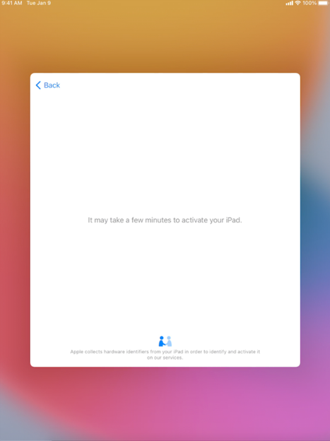 Activation screenshot