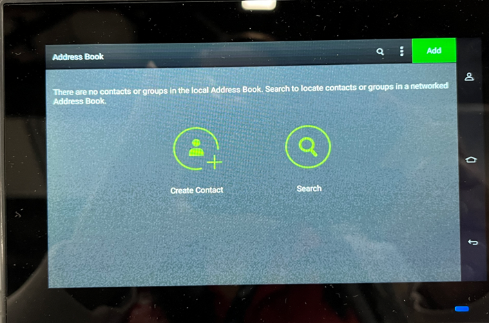 Tap create contact