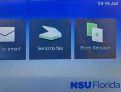 Select fax option
