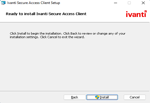 Install button screenshot